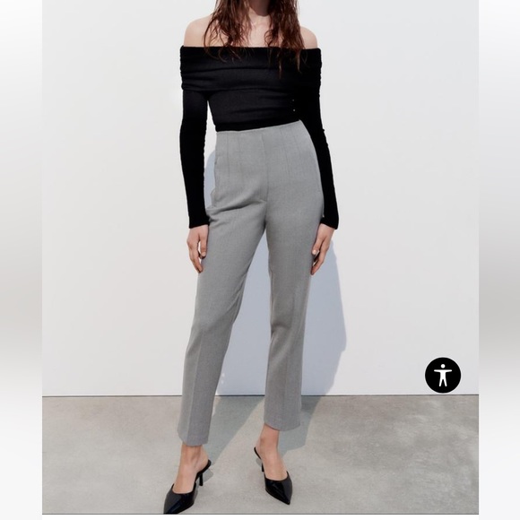 Zara High Waist Pants - Picture 7 of 9